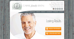 Desktop Screenshot of carmelfamilydental.com
